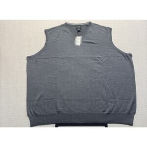 JOS. A. BANK Traveler Merino Wool Sweater Men's Sz 3XB Gray Brand New